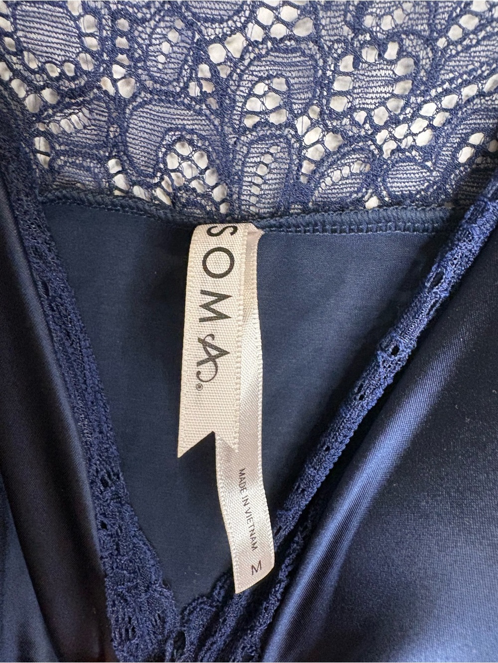 Soma Navy Lace-Trim Slip - Picture 4 of 4